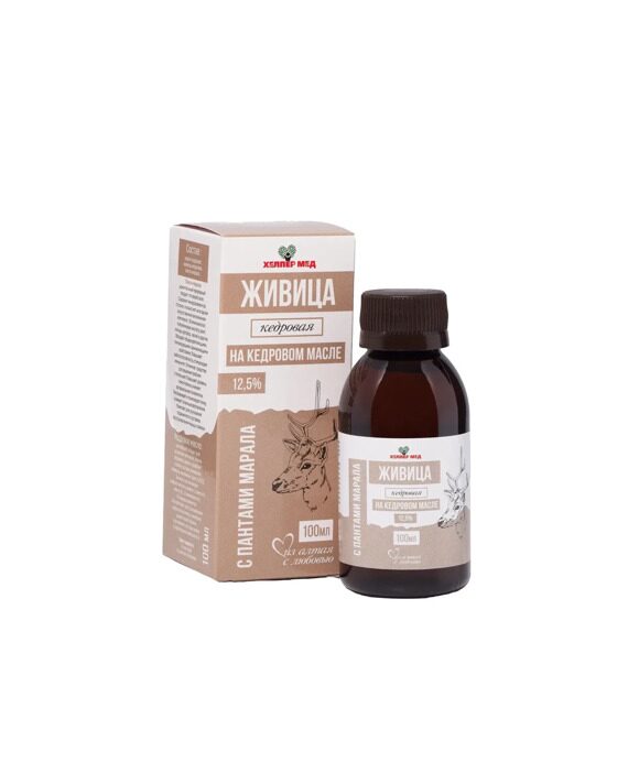 Живица кедровая на кедровом масле с пантами марала 12,5%