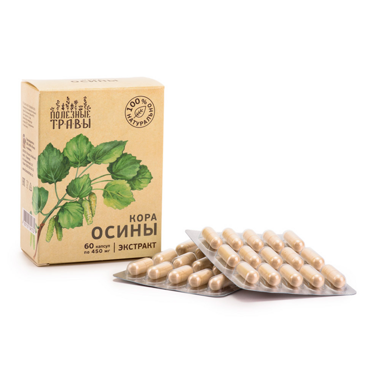 Кора осины, экстракт