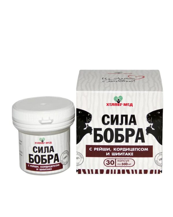 Сила бобра с рейши, кордицепсом и шиитаке