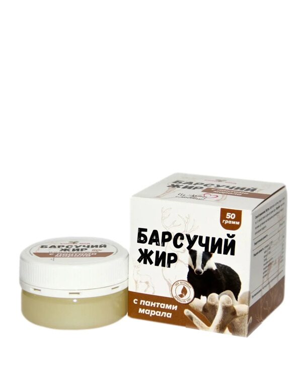 Барсучий жир с пантами марала