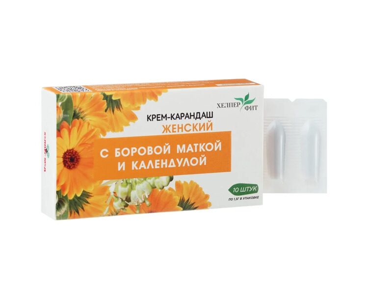 Крем-карандаш  женский с боровой маткой и календулой